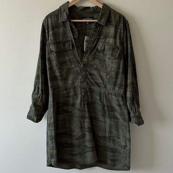 Lucky Brand Camo Dress - Picture 1 of 4